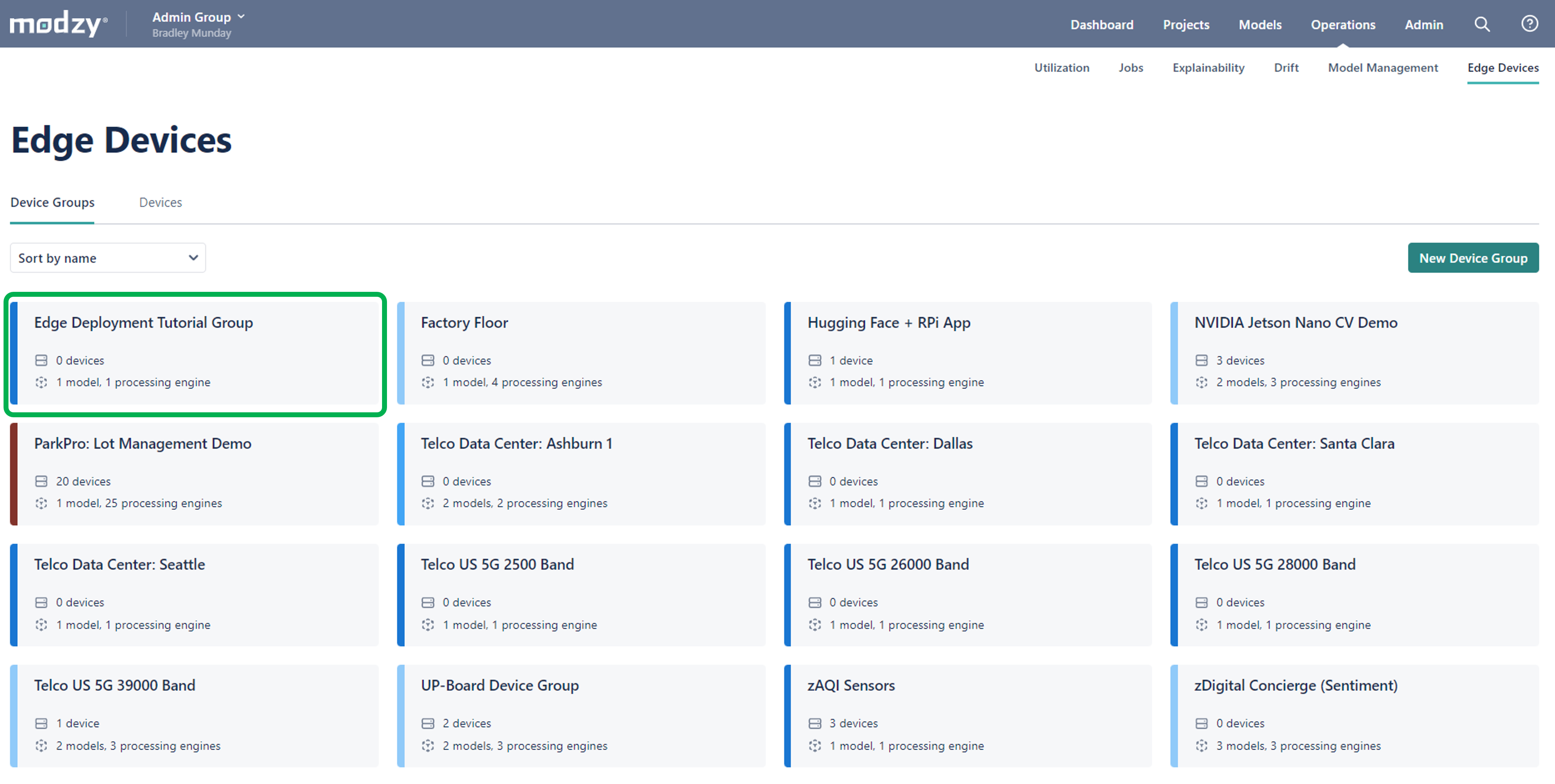 New Device Group Successfully Created