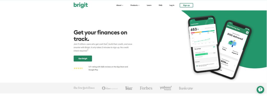 Brigit – Best Payday Loans App for budgeting and overdraft protection